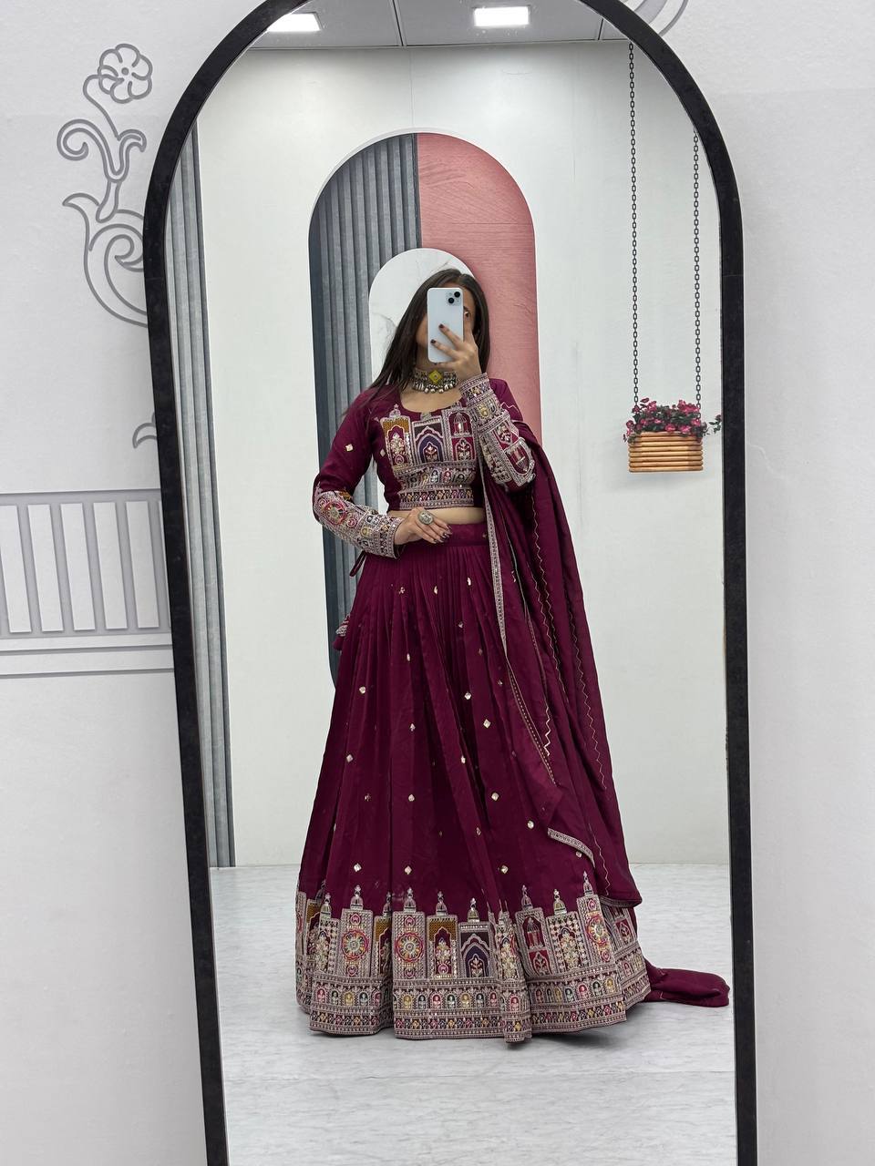 Aisha Pure Vichitra lehenga choli set