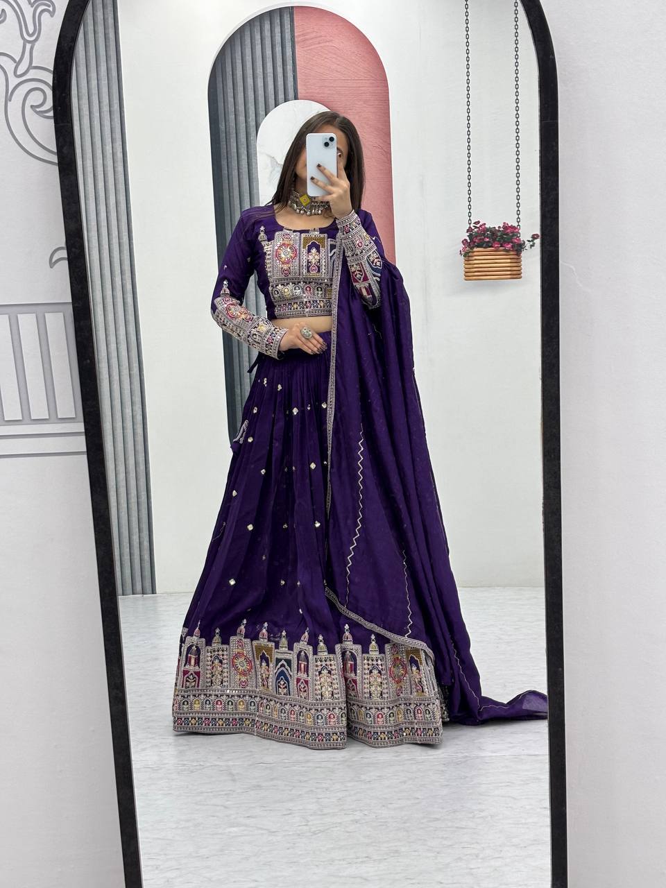 Aisha Pure Vichitra lehenga choli set