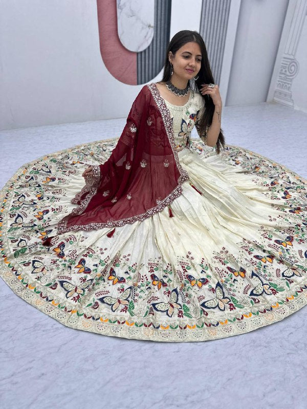 Butterfly Bliss Ensemble Tissue Silk Lehenga Choli