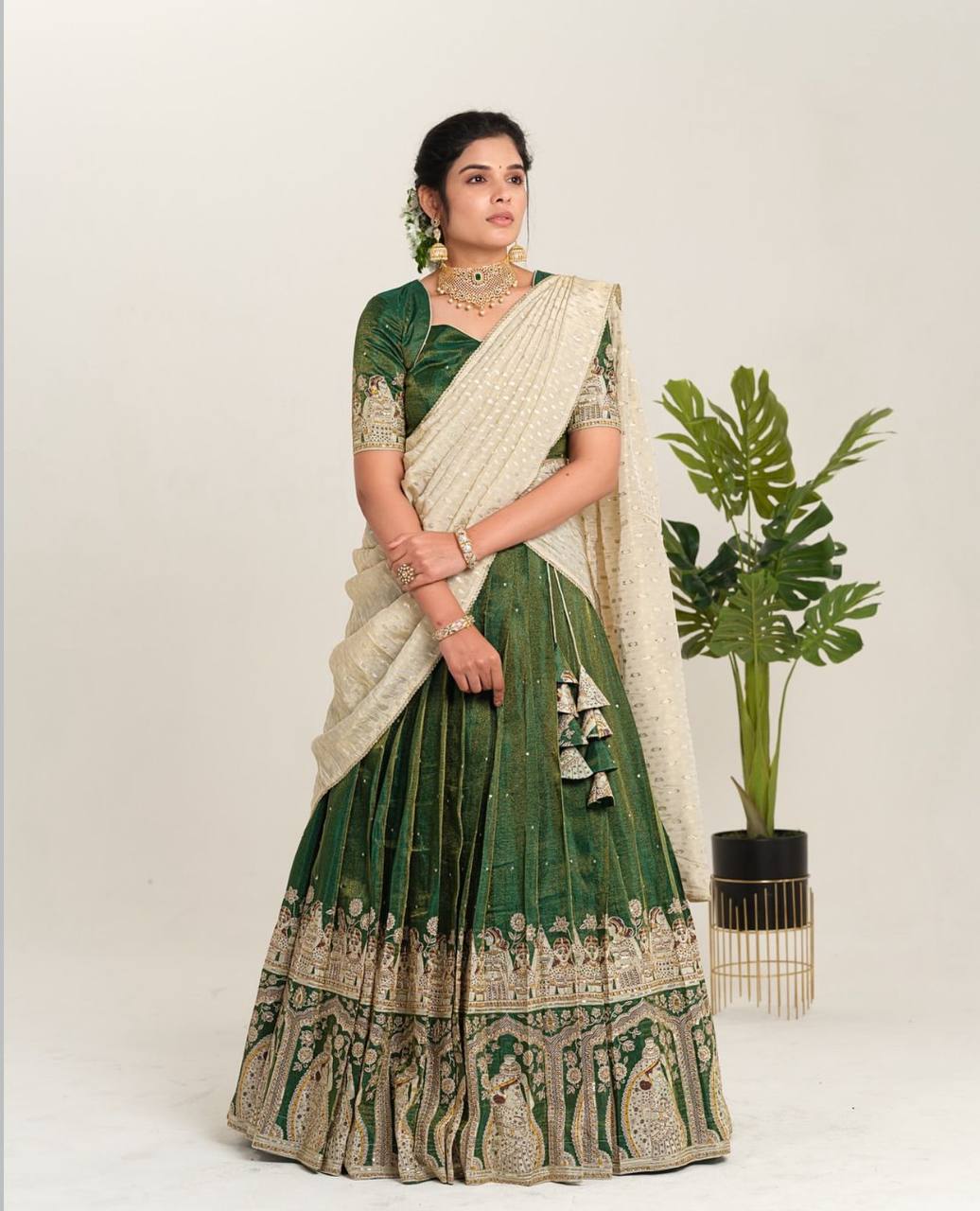 Devika Drape New Designers Kalamkari Lehenga Choli
