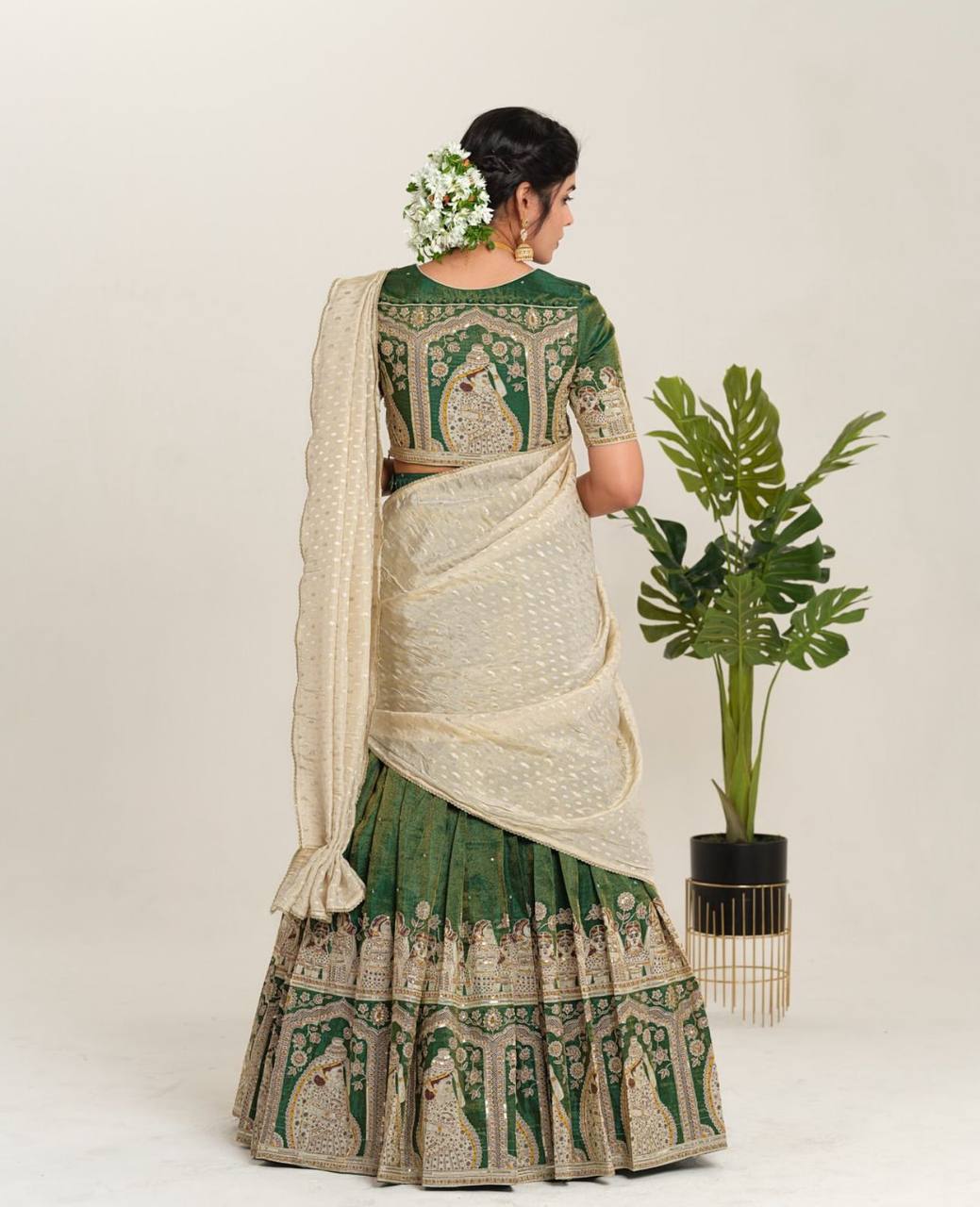 Devika Drape New Designers Kalamkari Lehenga Choli