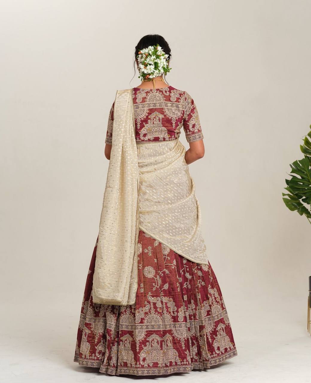 Devika Drape New Designers Kalamkari Lehenga Choli