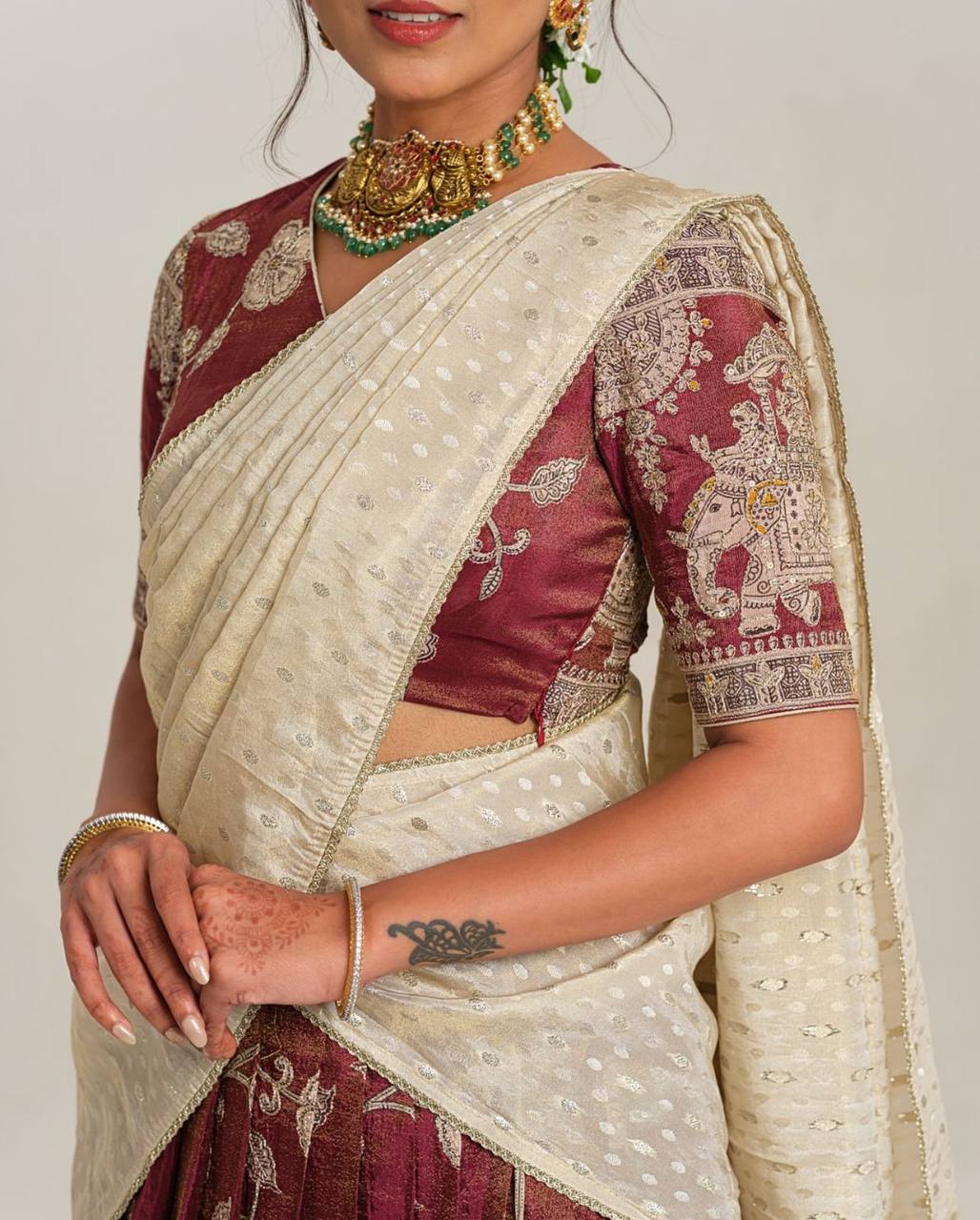 Devika Drape New Designers Kalamkari Lehenga Choli
