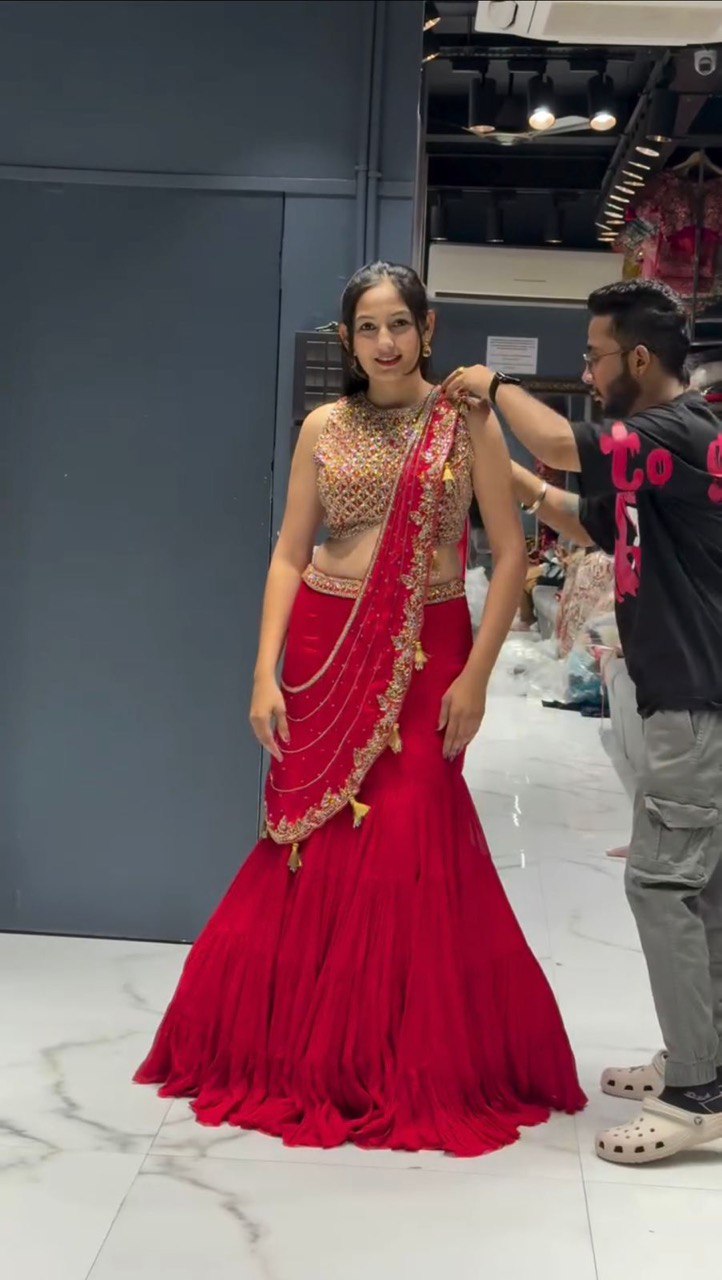 Gulbahaar Glow Reday to wear Wedding Glamour Lehenga Saree