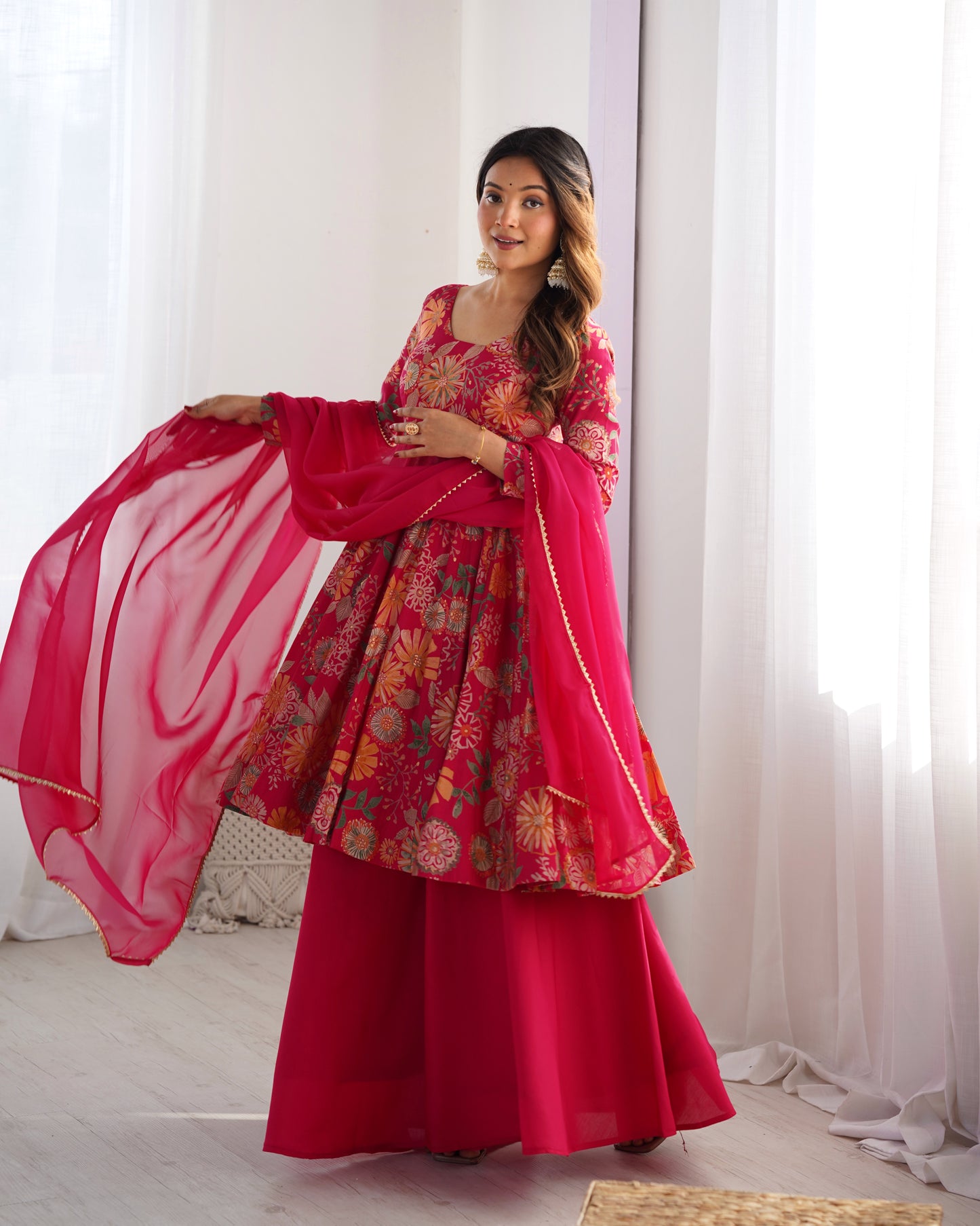Heavenly Charm of Vibrant Traditions kurta palazzo set