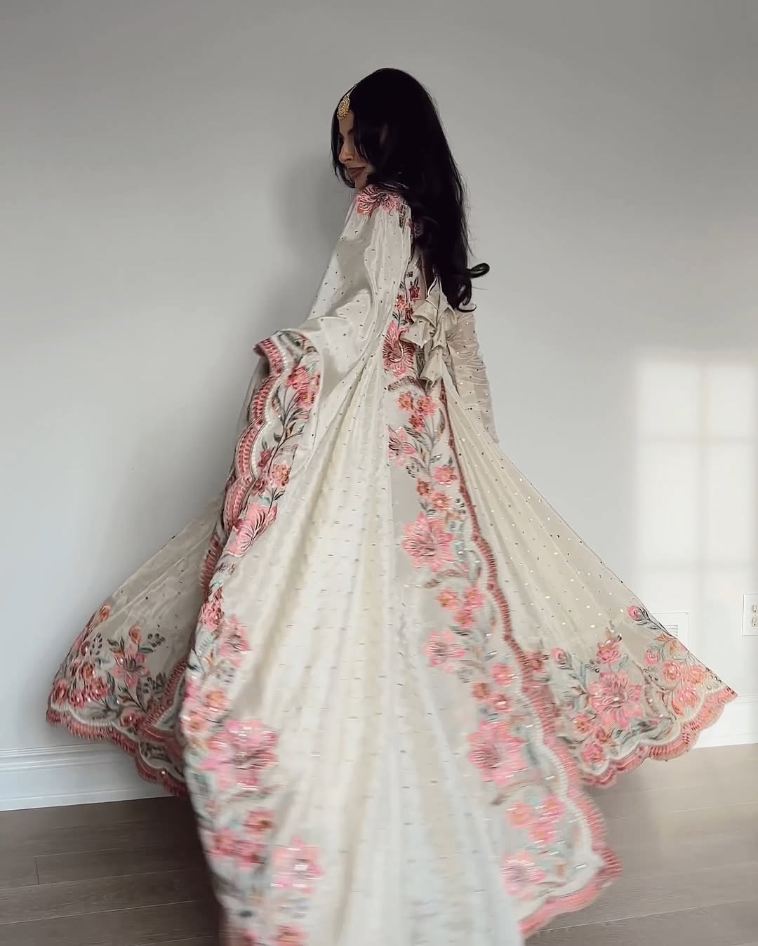 Kyra Pure Chinon Silk Crafted Pretty Anarkali Gown