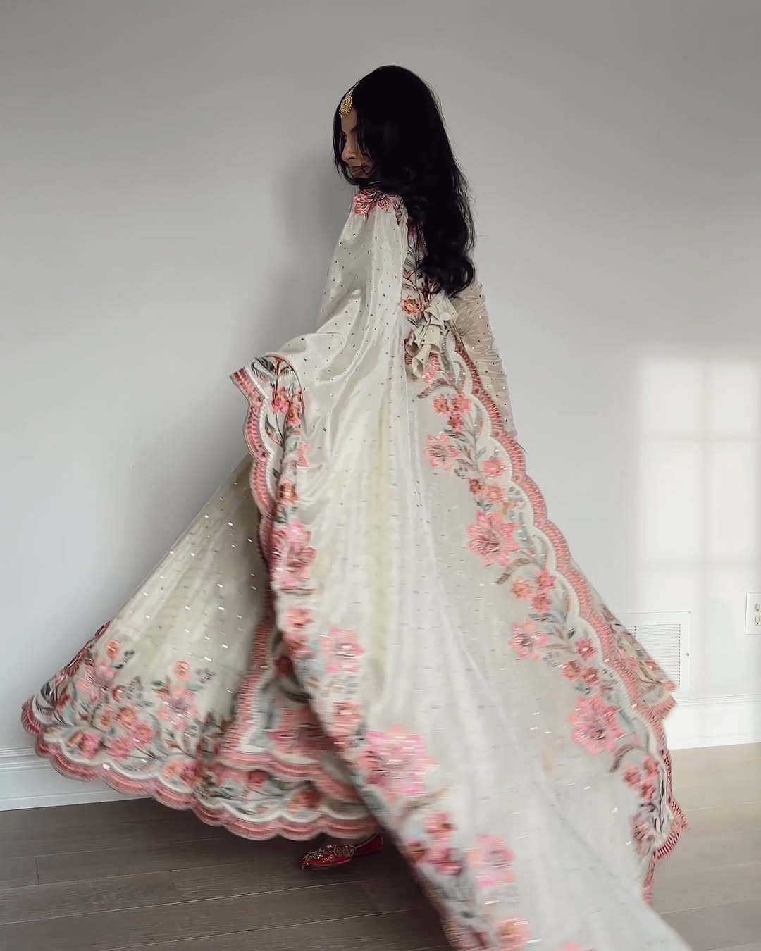 Kyra Pure Chinon Silk Crafted Pretty Anarkali Gown