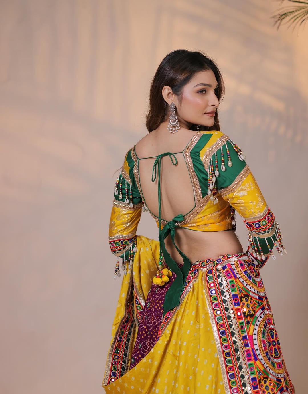 Garba Queen Kutchi Mirror Work Cotton Navratri Lehenga Choli