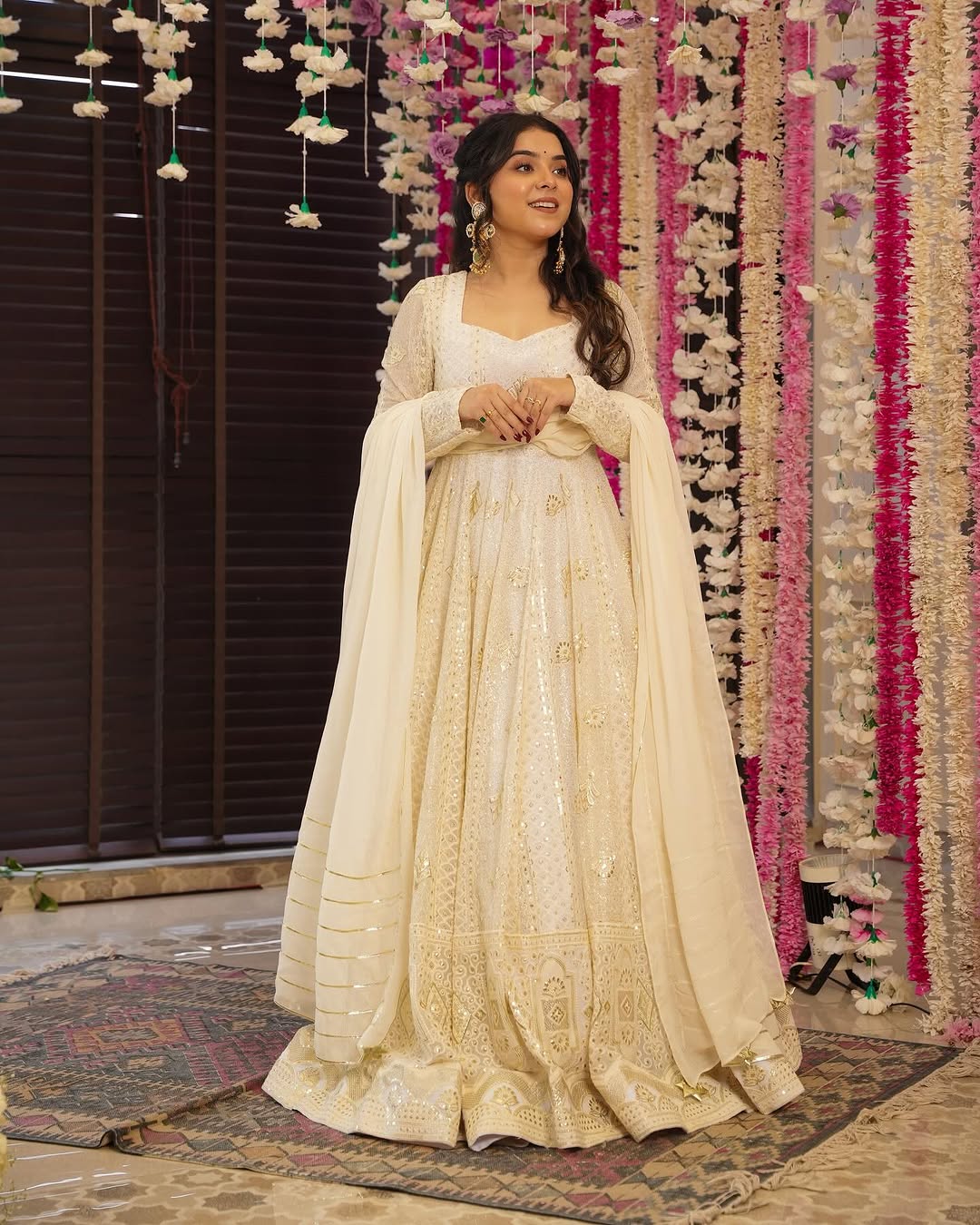 Saachi Heavy Embroidered Maxi Set