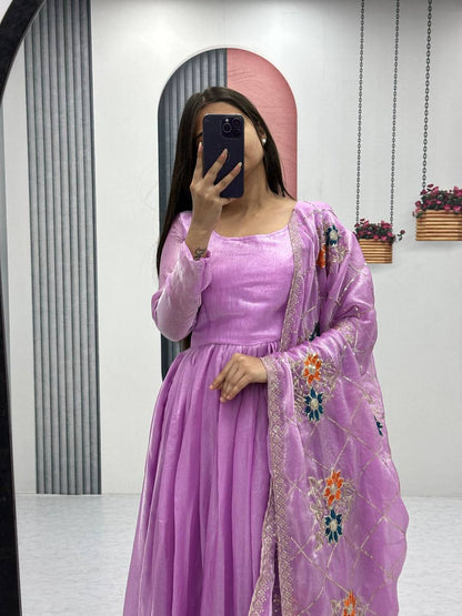 Tarini Designner Festival Embroidered Gown