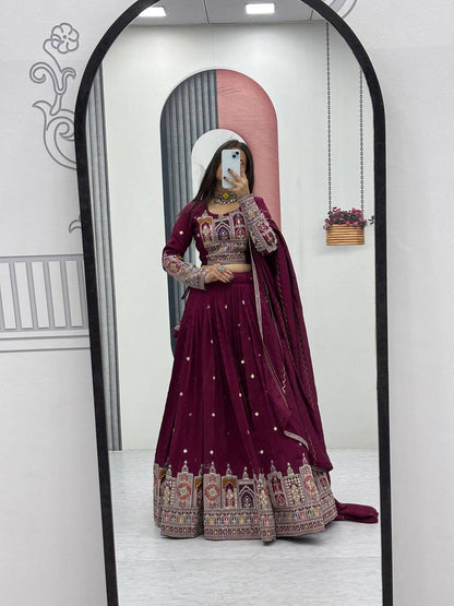 Aisha Pure Vichitra lehenga choli set