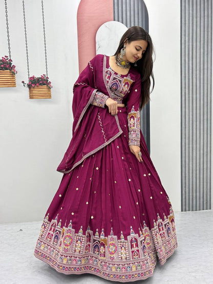 Aisha Pure Vichitra lehenga choli set