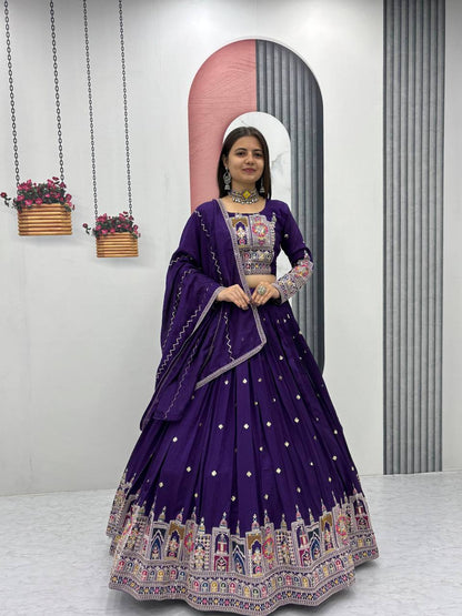 Aisha Pure Vichitra lehenga choli set