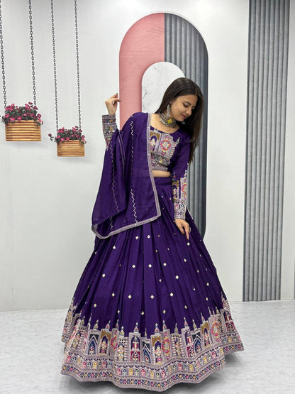 Aisha Pure Vichitra lehenga choli set