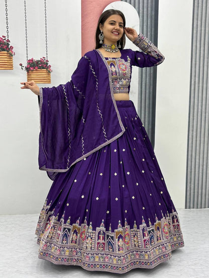Aisha Pure Vichitra lehenga choli set