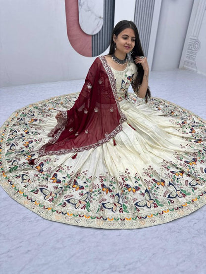 Butterfly Bliss Ensemble Tissue Silk Lehenga Choli