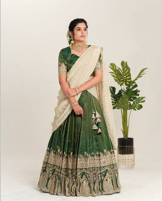 Devika Drape New Designers Kalamkari Lehenga Choli
