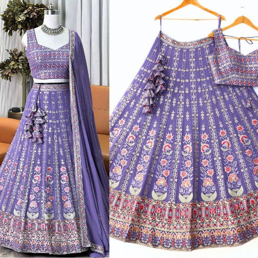 Luxury Lavender Lehenga for Weddings and Events