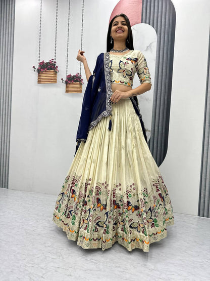 Butterfly Bliss Ensemble Tissue Silk Lehenga Choli