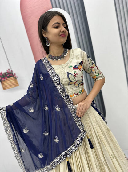 Butterfly Bliss Ensemble Tissue Silk Lehenga Choli