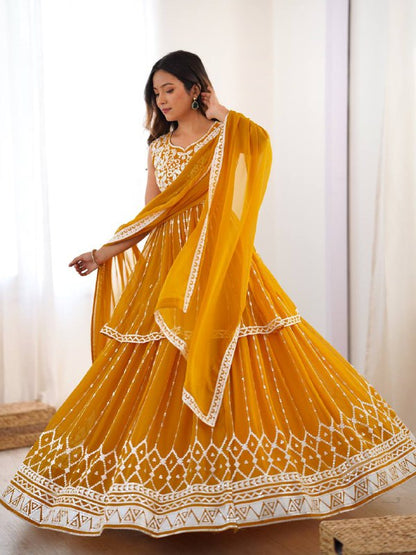 Tashvi Radiance Embroidered Festive Lehenga Outfit