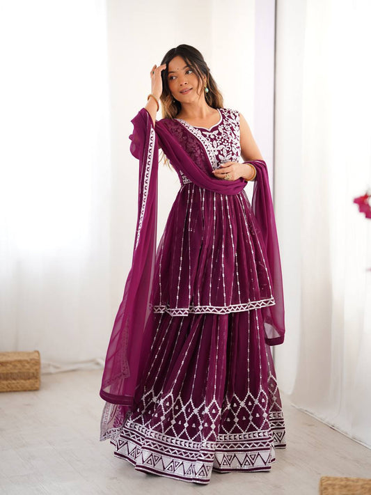 Tashvi Radiance Embroidered Festive Lehenga Outfit