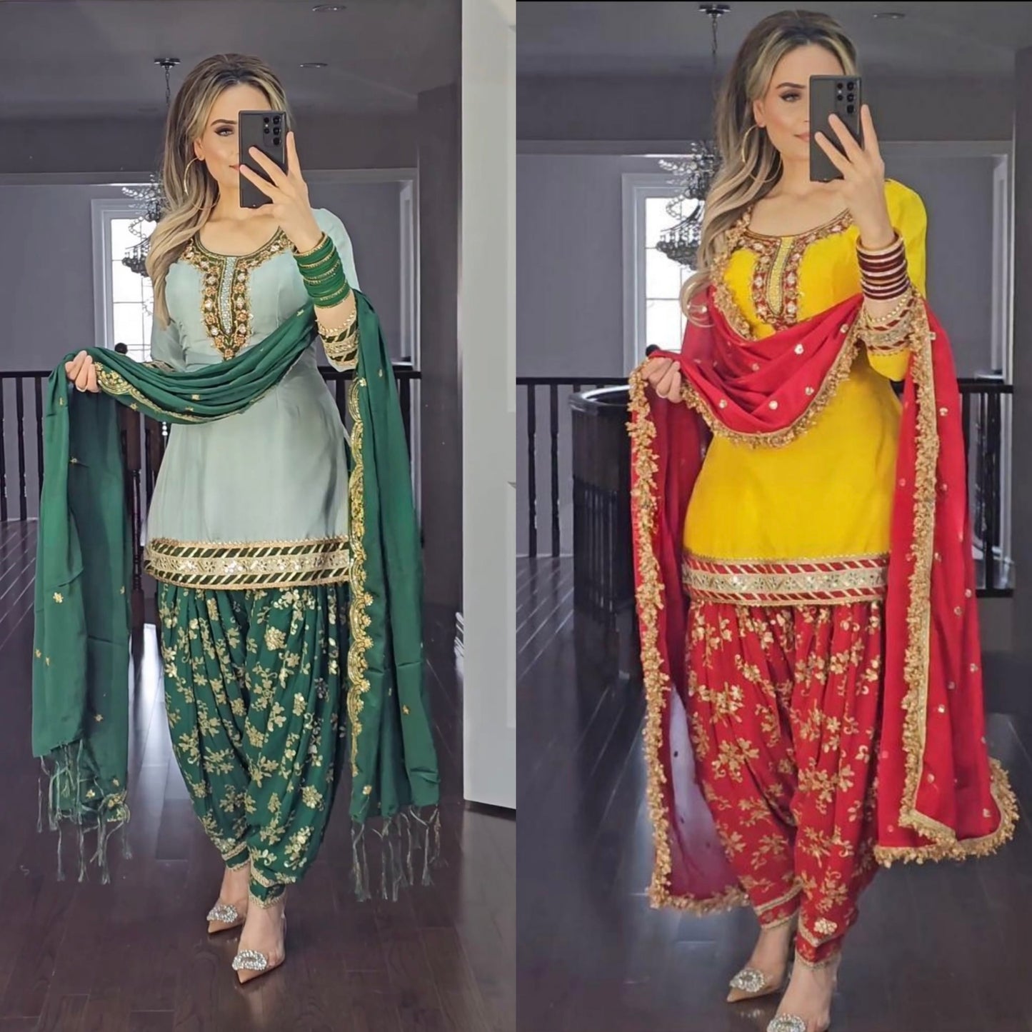 💥*launching New Designer Party Wear Look Top ,Patiyala Salwar and Dupatta (UC1186) 👌❤️