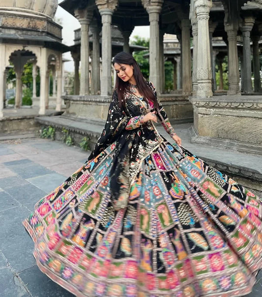 Rajwadi Rasrang Hand work Traditional Lehenga choli