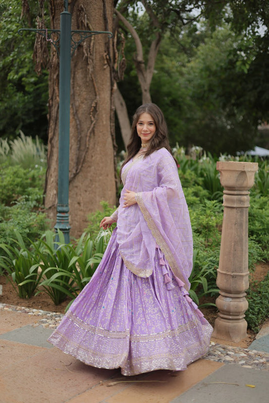 Attractive Lehenga Choli for Wedding with Resham Zari Work